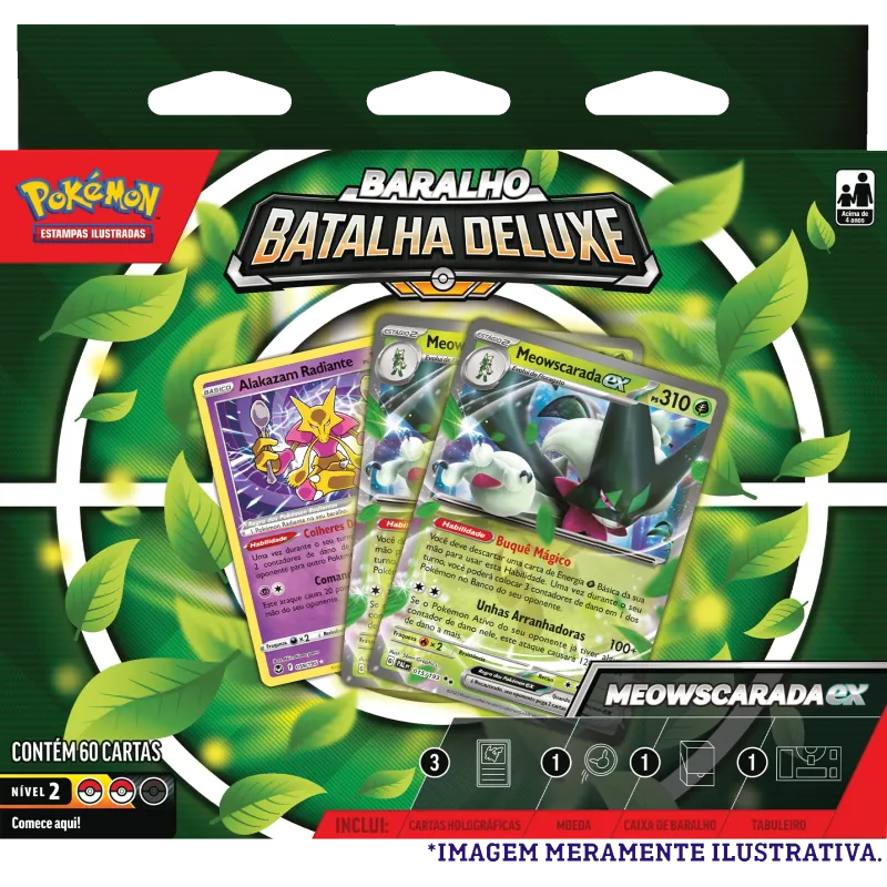 Pokemon - (Deck) Baralho Batalha Deluxe - Meowscarada EX