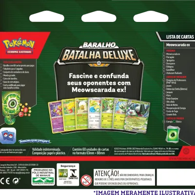Pokemon - (Deck) Baralho Batalha Deluxe - Meowscarada EX