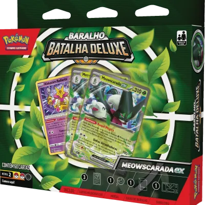 Pokemon - (Deck) Baralho Batalha Deluxe - Meowscarada EX