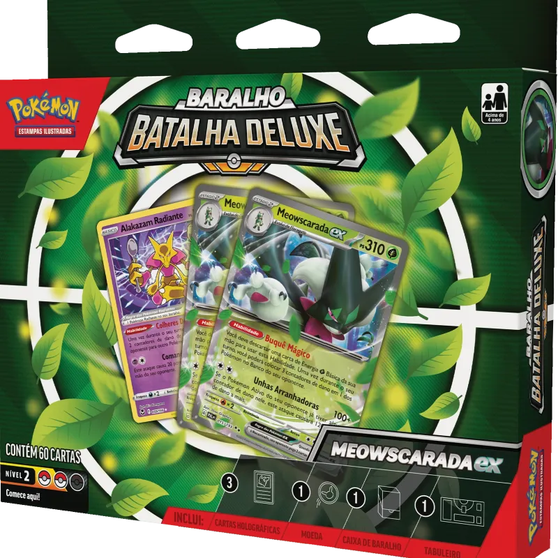 Pokemon - (Deck) Baralho Batalha Deluxe - Meowscarada EX