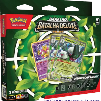 Pokemon - (Deck) Baralho Batalha Deluxe - Meowscarada EX