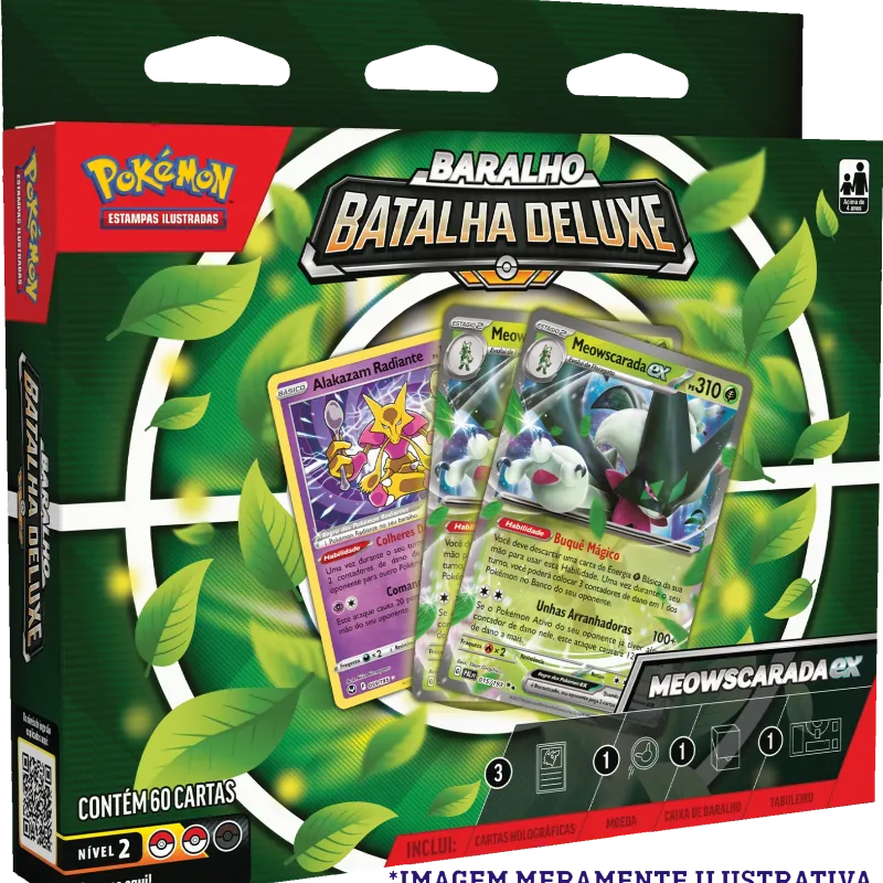Pokemon - (Deck) Baralho Batalha Deluxe - Meowscarada EX