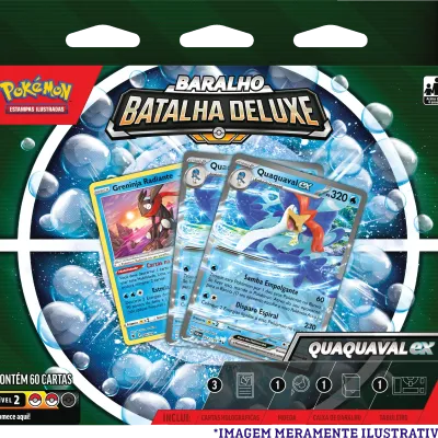 Pokemon - (Deck) Baralho Batalha Deluxe - Quaquaval EX