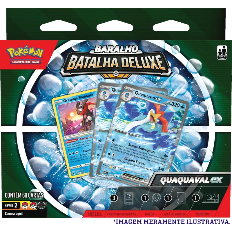 Pokemon - (Deck) Baralho Batalha Deluxe - Quaquaval EX