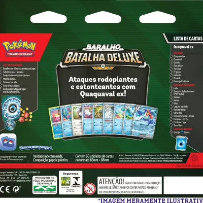 Pokemon - (Deck) Baralho Batalha Deluxe - Quaquaval EX