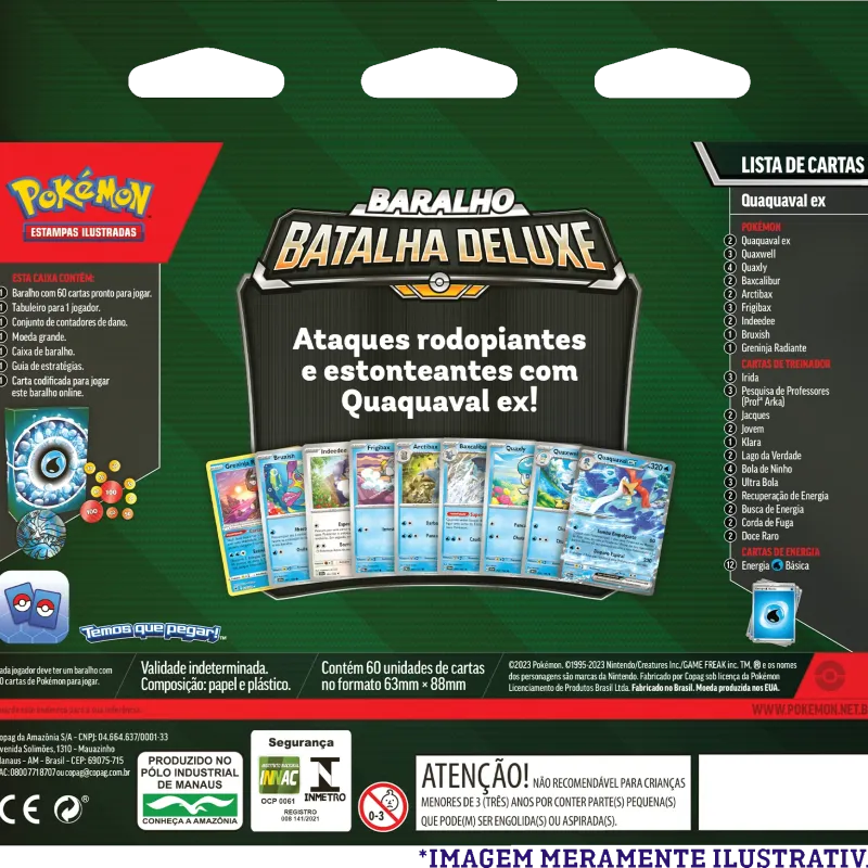 Pokemon - (Deck) Baralho Batalha Deluxe - Quaquaval EX