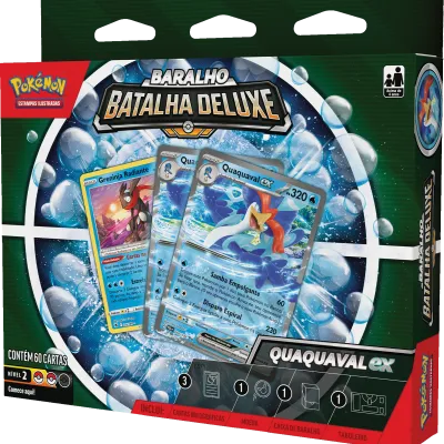 Pokemon - (Deck) Baralho Batalha Deluxe - Quaquaval EX