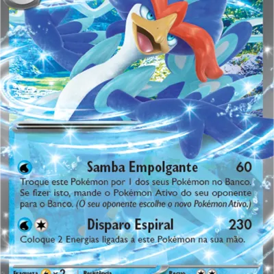 Pokemon - (Deck) Baralho Batalha Deluxe - Quaquaval EX