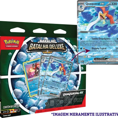 Pokemon - (Deck) Baralho Batalha Deluxe - Quaquaval EX