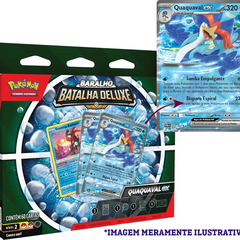 Pokemon - (Deck) Baralho Batalha Deluxe - Quaquaval EX