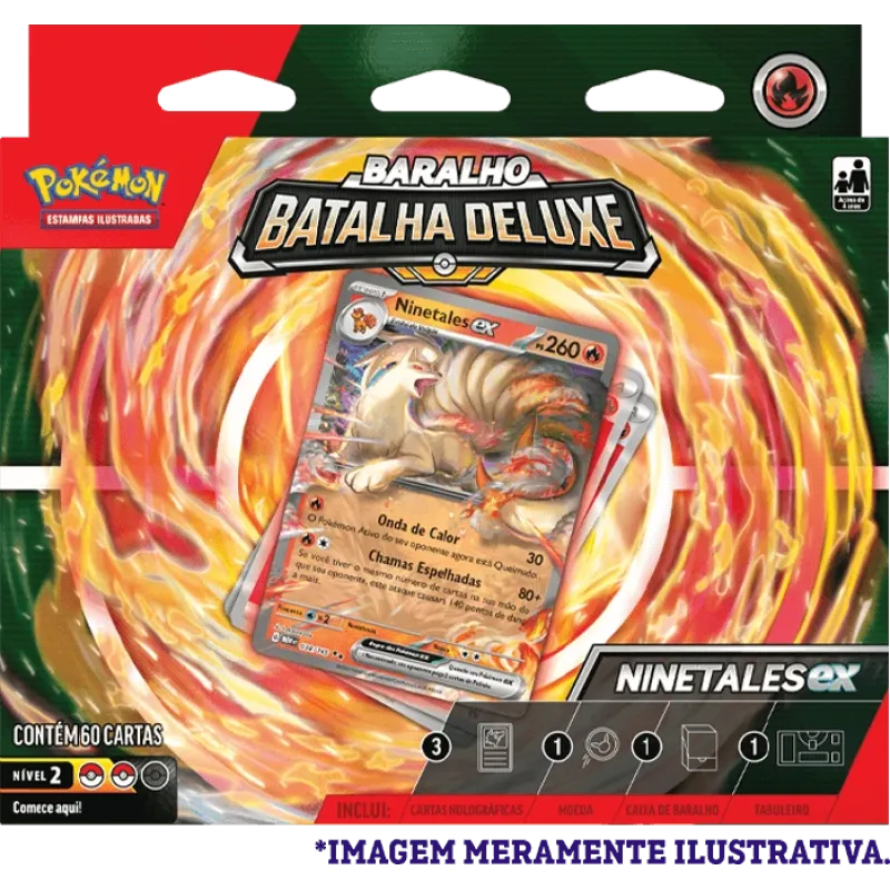 Pokemon - (Deck) Baralho Batalha Deluxe - Ninetales EX