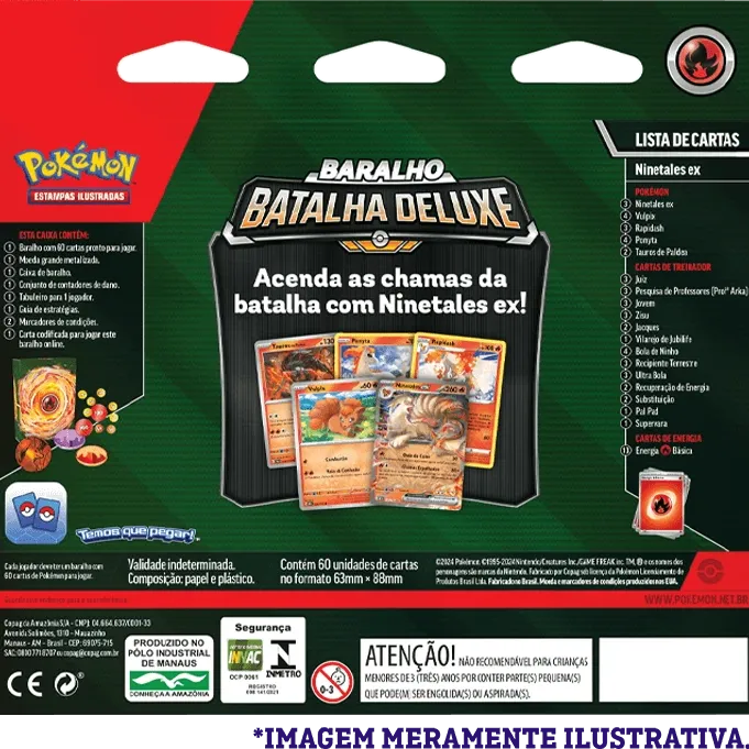 Pokemon - (Deck) Baralho Batalha Deluxe - Ninetales EX