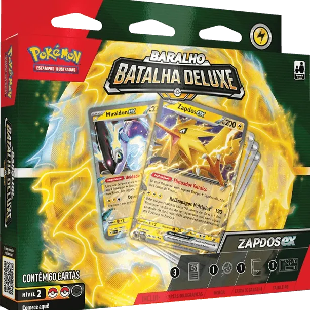 Pokemon - (Deck) Baralho Batalha Deluxe - Zapdos EX