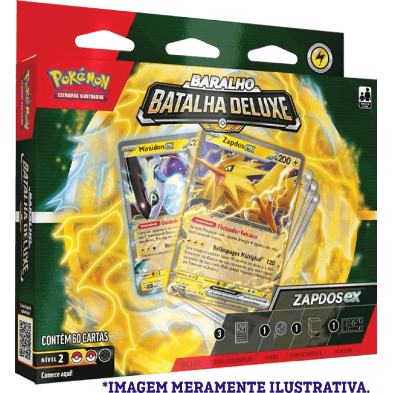 Pokemon - (Deck) Baralho Batalha Deluxe - Zapdos EX