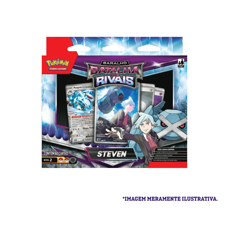 Pokemon - (Deck) Baralho Batalha de Rivais - Steven Pokemon - (Deck) Baralho Batalha de Rivais - Steven