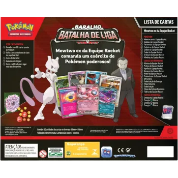 Pokémon - (Deck) Baralho Batalha de Liga - Mewtwo EX