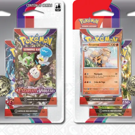 Pokémon - Escarlate e Violeta 01 - Kit 2 Blister com 4 booster