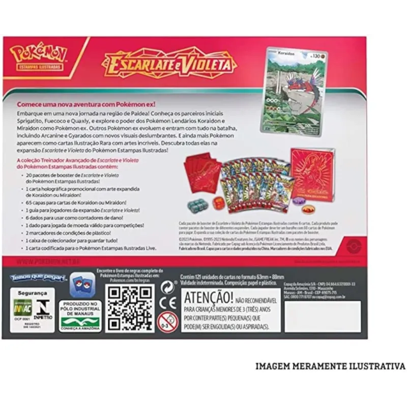Pokémon - Escarlate e Violeta 01- Coleção Treinador Avançado Koraidon