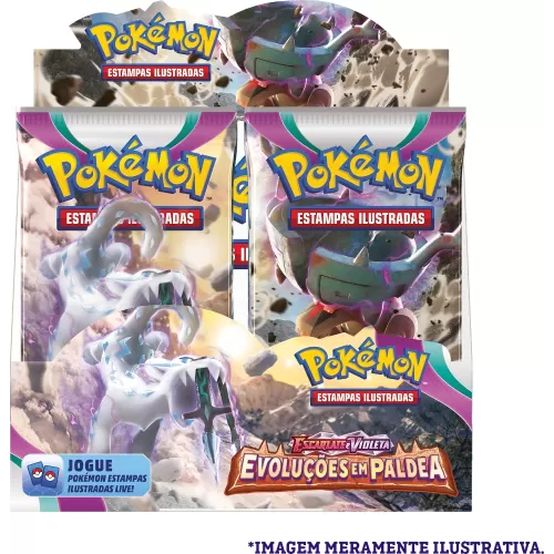 Pokémon - Escarlate e Violeta 02 - Evoluções em Paldea - Booster Box