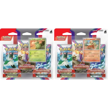 Pokémon - Escarlate e Violeta 02 - Evoluções em Paldea - Kit 2 Blister com 3 booster