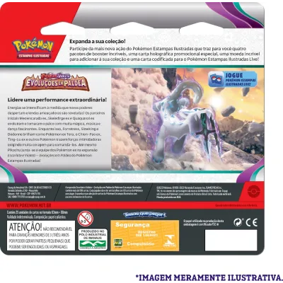 Pokémon - Escarlate e Violeta 02 - Evoluções em Paldea - Kit 2 Blister com 4 booster