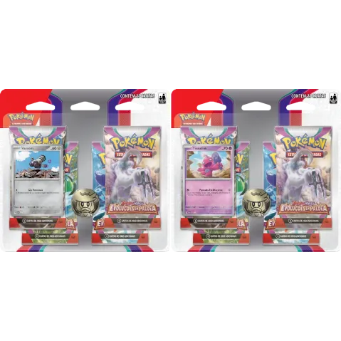 Pokémon - Escarlate e Violeta 02 - Evoluções em Paldea - Kit 2 Blister com 4 booster