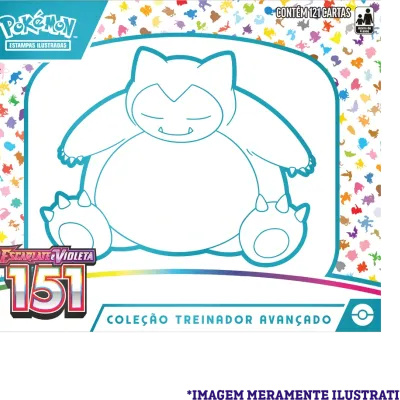 Pokémon - Escarlate e Violeta 03,5 - 151 - Coleção Treinador Avançado Snorlax