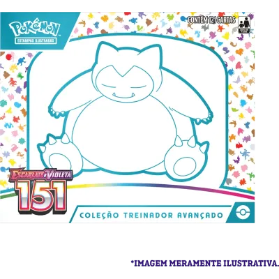 Pokémon - Escarlate e Violeta 03,5 - 151 - Coleção Treinador Avançado Snorlax