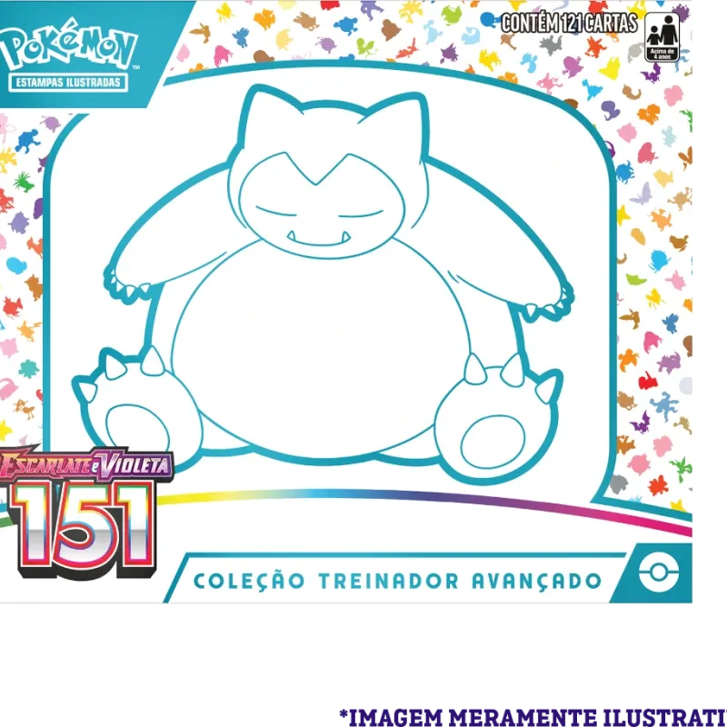 Pokémon - Escarlate e Violeta 03,5 - 151 - Coleção Treinador Avançado Snorlax