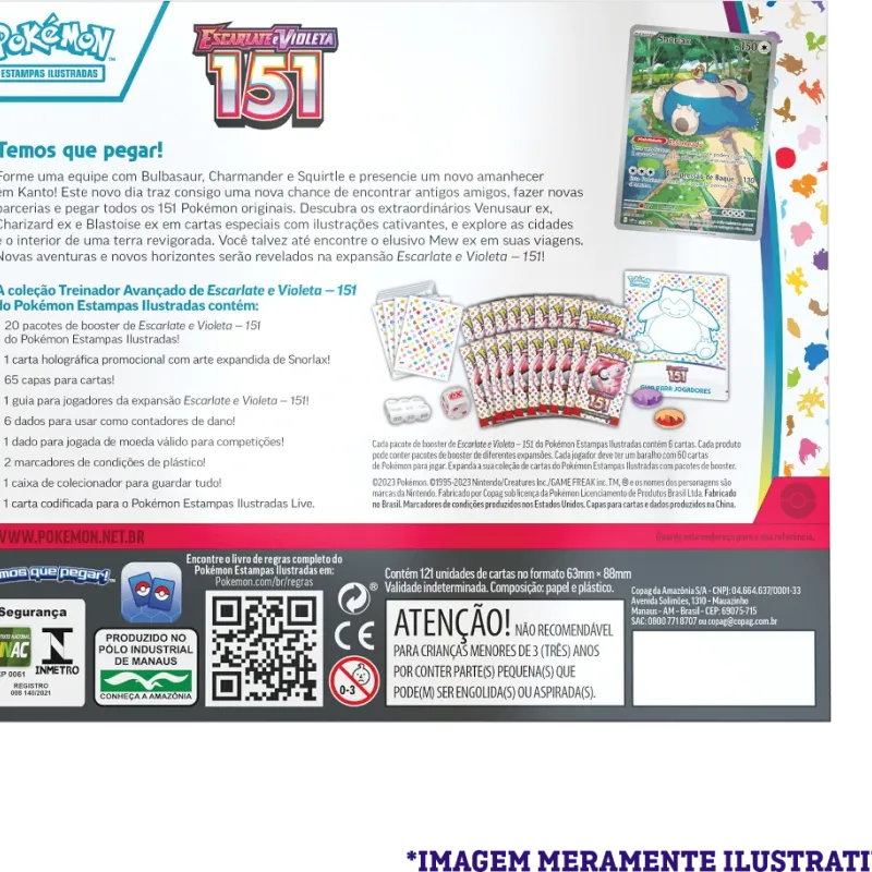 Pokémon - Escarlate e Violeta 03,5 - 151 - Coleção Treinador Avançado Snorlax