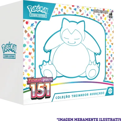 Pokémon - Escarlate e Violeta 03,5 - 151 - Coleção Treinador Avançado Snorlax