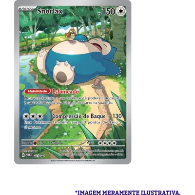 Pokémon - Escarlate e Violeta 03,5 - 151 - Coleção Treinador Avançado Snorlax