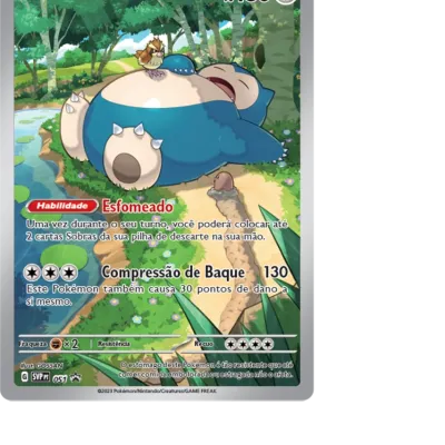 Pokémon - Escarlate e Violeta 03,5 - 151 - Coleção Treinador Avançado Snorlax