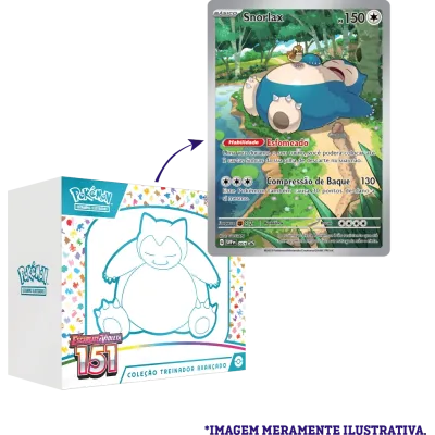 Pokémon - Escarlate e Violeta 03,5 - 151 - Coleção Treinador Avançado Snorlax