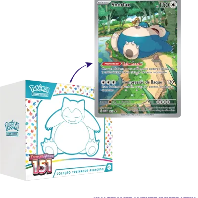 Pokémon - Escarlate e Violeta 03,5 - 151 - Coleção Treinador Avançado Snorlax