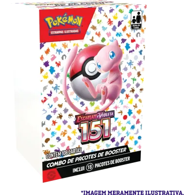 Pokémon - Escarlate e Violeta 03,5 - 151 - Combo de Pacotes