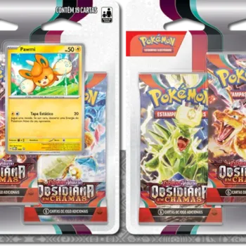 Pokémon - Escarlate e Violeta 03 - Obsidiana em Chamas - Kit 2 Blister com 3 booster