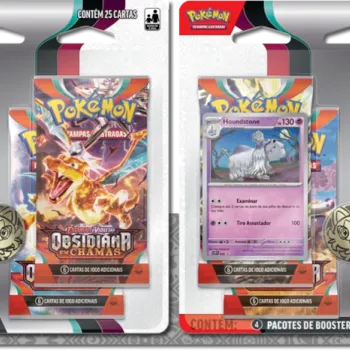 Pokémon - Escarlate e Violeta 03 - Obsidiana em Chamas - Kit 2 Blister com 4 booster