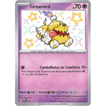 Pokémon - Escarlate e Violeta 04.5 - Destinos de Paldea - Blister com 3 booster + Greavard Brilhante
