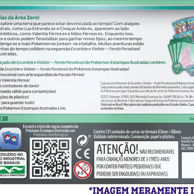Pokémon - Escarlate e Violeta 04 - Fenda Paradoxal - Coleção Treinador Avançado Valentia Férrea