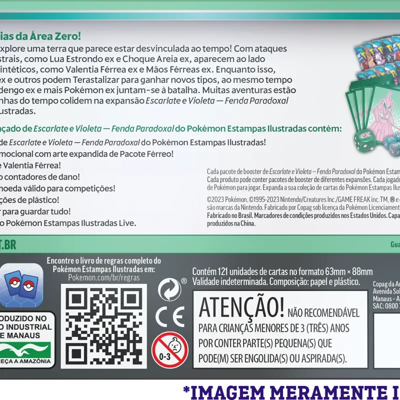 Pokémon - Escarlate e Violeta 04 - Fenda Paradoxal - Coleção Treinador Avançado Valentia Férrea
