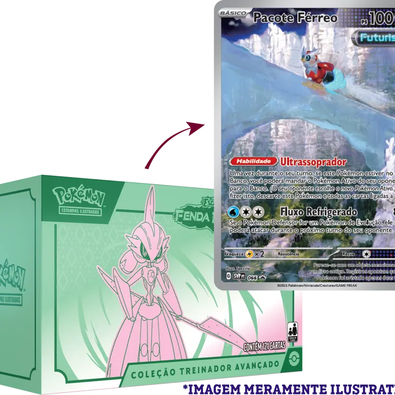 Pokémon - Escarlate e Violeta 04 - Fenda Paradoxal - Coleção Treinador Avançado Valentia Férrea