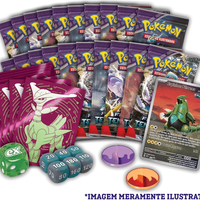 Pokémon - Escarlate e Violeta 05 - Forças Temporais - Coleção Treinador Avançado Espinhos Férreos