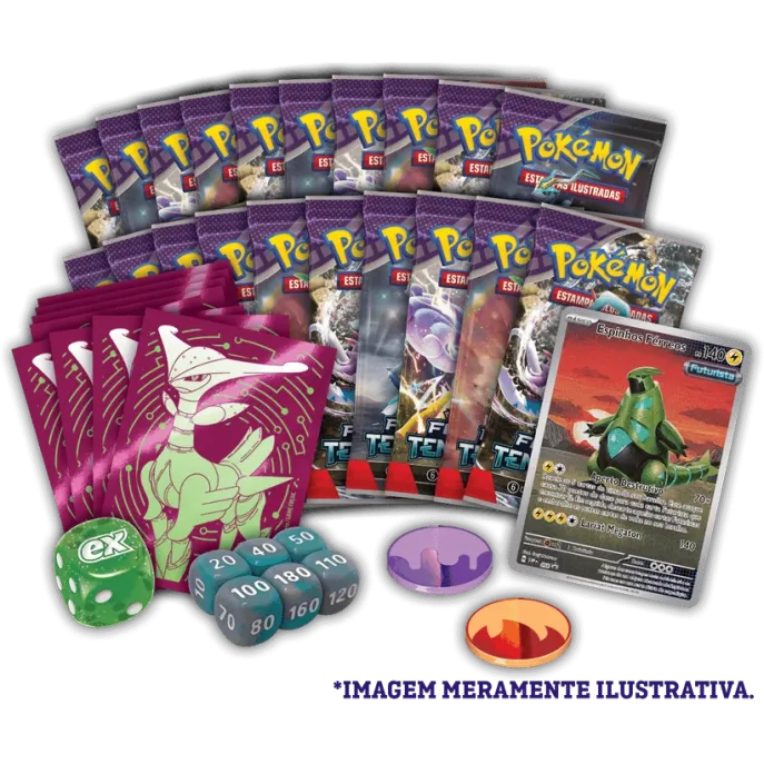 Pokémon - Escarlate e Violeta 05 - Forças Temporais - Coleção Treinador Avançado Espinhos Férreos