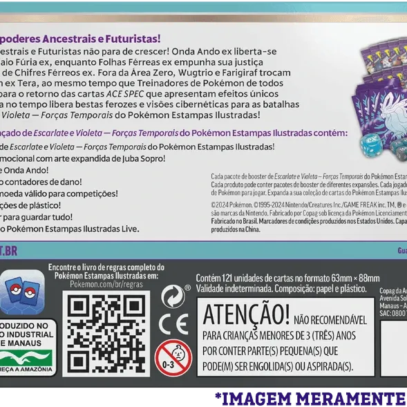 Pokémon - Escarlate e Violeta 05 - Forças Temporais - Coleção Treinador Avançado Juba Sopro