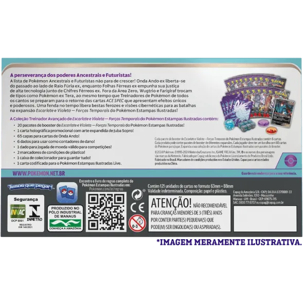 Pokémon - Escarlate e Violeta 05 - Forças Temporais - Coleção Treinador Avançado Juba Sopro