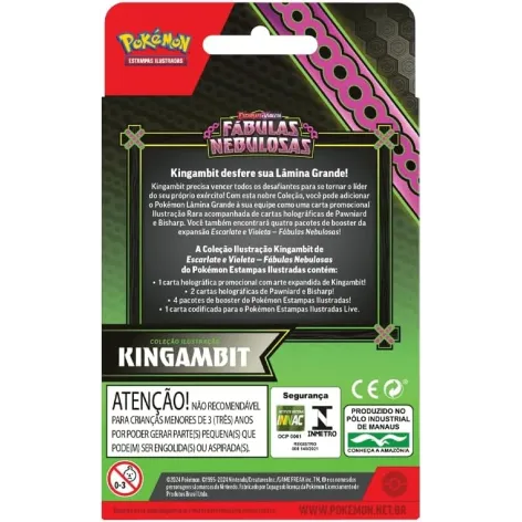 Pokémon - Escarlate e Violeta 06.5 - Fábulas Nebulosas - Coleção Ilustração Kingambit