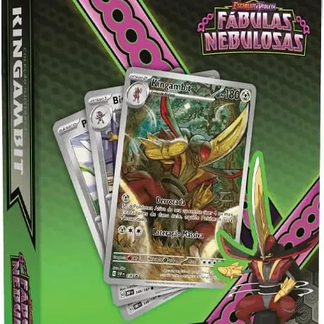 Pokémon - Escarlate e Violeta 06.5 - Fábulas Nebulosas - Coleção Ilustração Kingambit Pokémon - Escarlate e Violeta 06.5 - Fábulas Nebulosas - Coleção Ilustração Kingambit