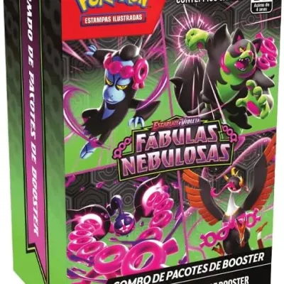 Pokémon - Escarlate e Violeta 06.5 - Fábulas Nebulosas - Combo de Booster Pokémon - Escarlate e Violeta 06.5 - Fábulas Nebulosas - Combo de Booster