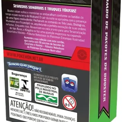 Pokémon - Escarlate e Violeta 06.5 - Fábulas Nebulosas - Combo de Booster Pokémon - Escarlate e Violeta 06.5 - Fábulas Nebulosas - Combo de Booster